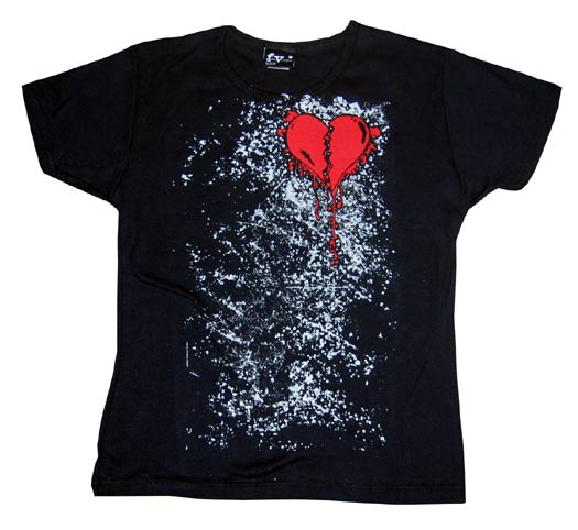 Heartbreak Splatter Tee - Anonymous - Flyclothing LLC
