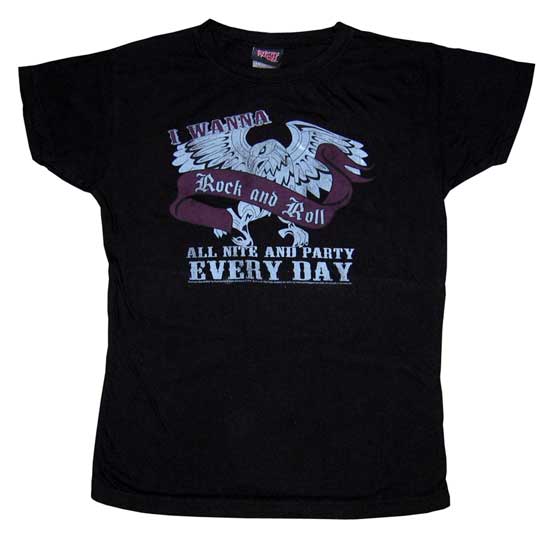 I Want to Rock & Roll All Day Tee - KISS - Flyclothing LLC