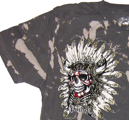Pollution Clothing Indian Flock T-Shirt (close up)