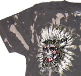 Pollution Clothing Indian Flock T-Shirt (close up)