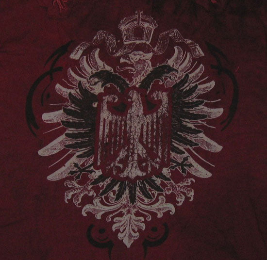 Pollution Clothing Crest Applique Shirt (back close up)