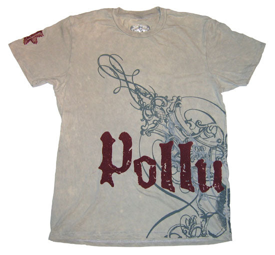 Pollution Clothing Flocked Shirt