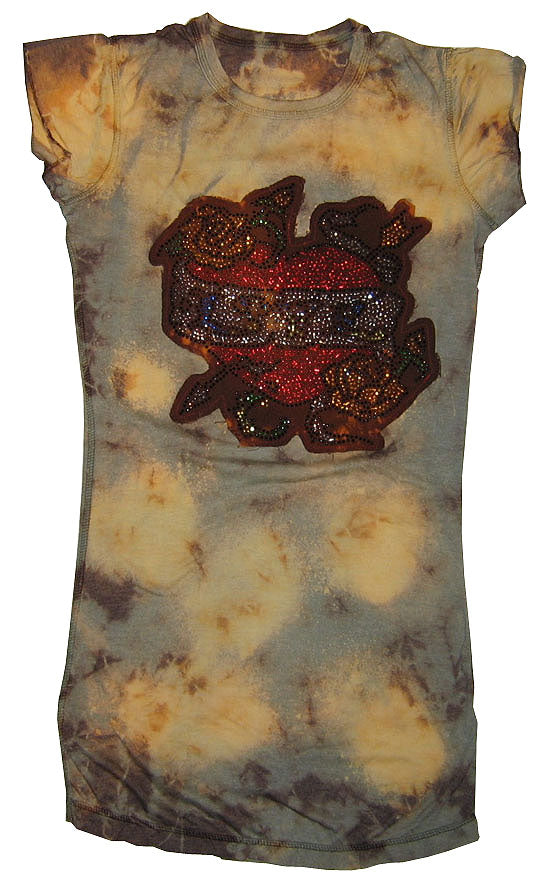 Rose Heart Tissue Tunic Tee - Anonymous - Flyclothing LLC
