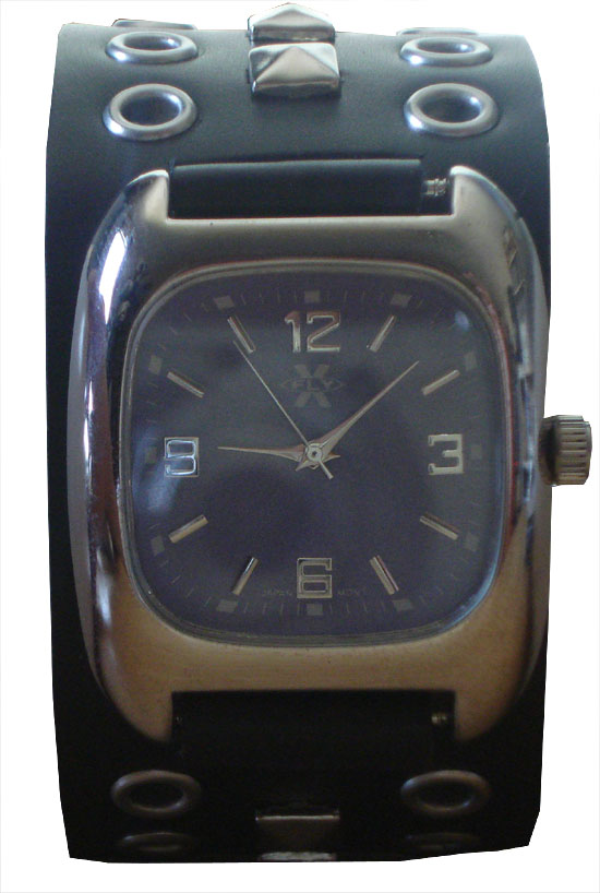 Leather Ringlet Watch (Gray-Blue Face) - Anonymous - Flyclothing LLC