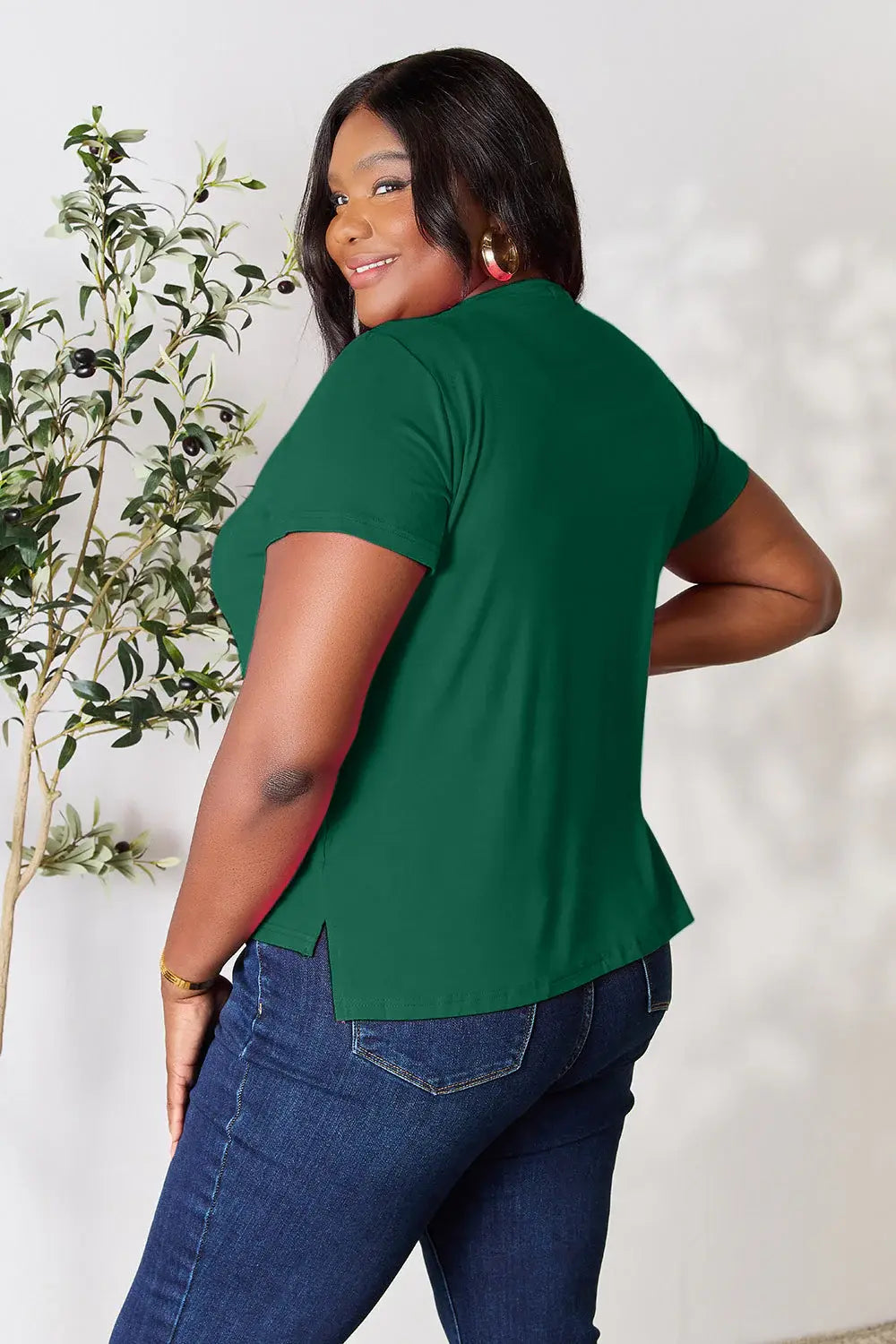 Basic Bae Full Size Round Neck Short Sleeve T-Shirt - ShopBasicbae - Flyclothing LLC