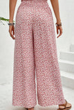 Slit Printed Wide leg Pants - Trendsi