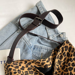 Leopard Adjustable Strap Tote Bag - Trendsi