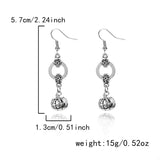 Halloween Pumpkin Dangle Earrings - Trendsi - Flyclothing LLC