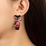 Halloween Gothic Vampire Coffin Bat Wing Drop Earrings - Trendsi - Flyclothing LLC