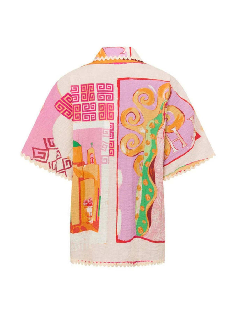 Printed Button Up Shirt and Shorts Set - Trendsi - Flyclothing LLC