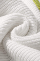Contrast Half Zip Drop Shoulder Sweater - Trendsi - Flyclothing LLC