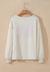 Color Block Long Sleeve Sweatshirt - Trendsi - Flyclothing LLC