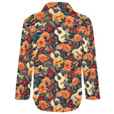 Baha Ranch Colores de Mexico Guitars and Roses Button up Blouse