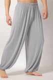 Men's Full Size Elastic Waist Pants Plus Size - Trendsi