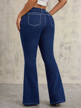 Flare Jeans with Pockets - Trendsi - Flyclothing LLC