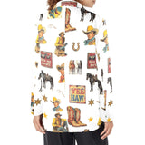 Baha Ranch Vintage Cowboy Collage Western Women's Blazer - Baha Ranch Western Wear - Flyclothing LLC