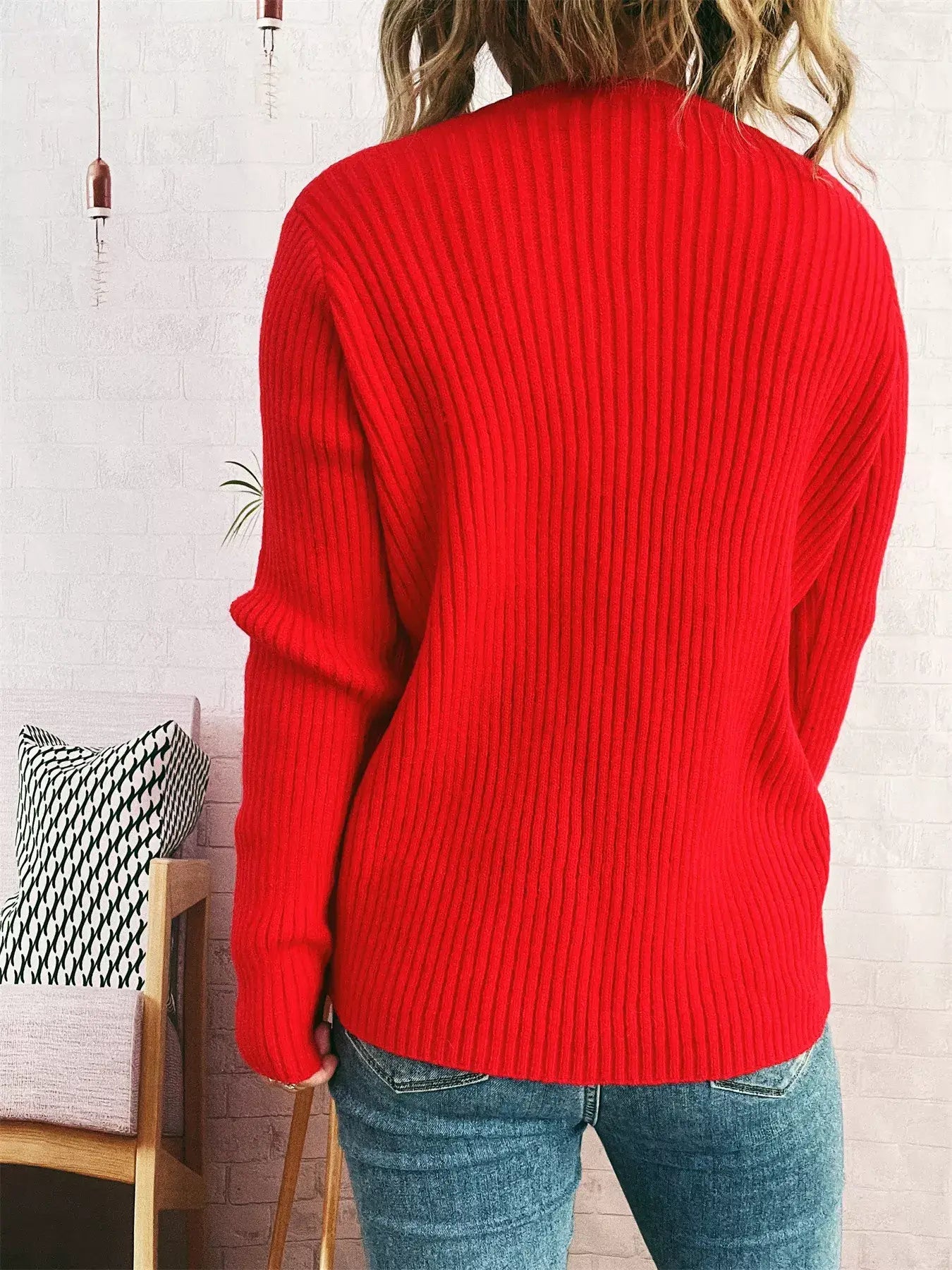 Ribbed Tie Front Long Sleeve Cardigan - Trendsi - Flyclothing LLC
