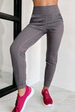 High Waist Joggers with Pockets - Trendsi - Flyclothing LLC