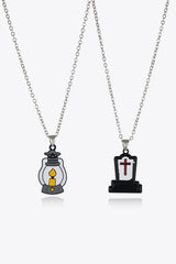 Two-Piece Halloween Theme Necklace Set - Trendsi - Flyclothing LLC