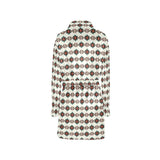 Baha Ranch White Aztec Women's Western Bath Robe