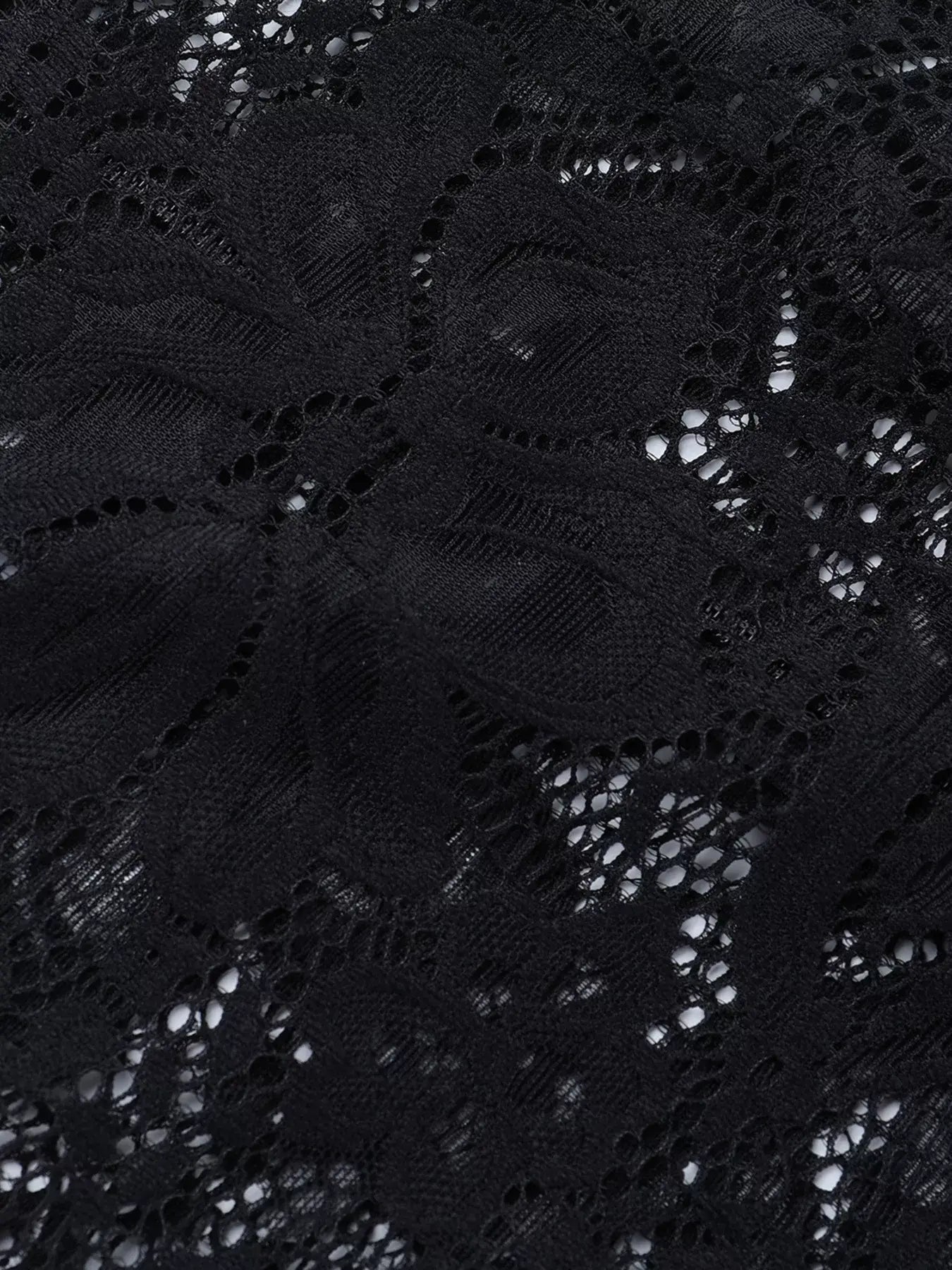 Lace Long Sleeve Bodycon Mini Dress - Trendsi - Flyclothing LLC
