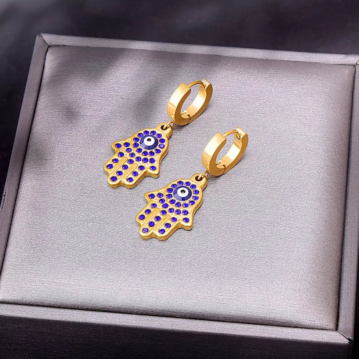 18K Gold-Plated Hand Charm Jewelry Set - Trendsi - Flyclothing LLC