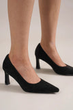 Beast Fashion Faux Suede Point Toe Pumps - Trendsi