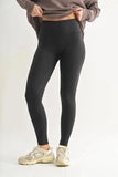 MONO B Essential Solid Leggings - Trendsi
