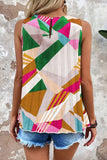 Color Block Round Neck Tank - Trendsi - Flyclothing LLC