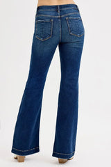 RISEN Full SIze Tummy Control Mid Rise Flare Jeans Plus SIze - Trendsi - Flyclothing LLC