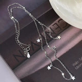 925 Sterling Silver Star Charm Necklace - Trendsi - Flyclothing LLC