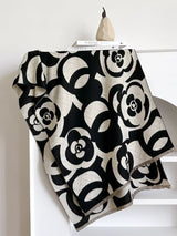 Floral Patterned Warm Scarf - Trendsi - Flyclothing LLC