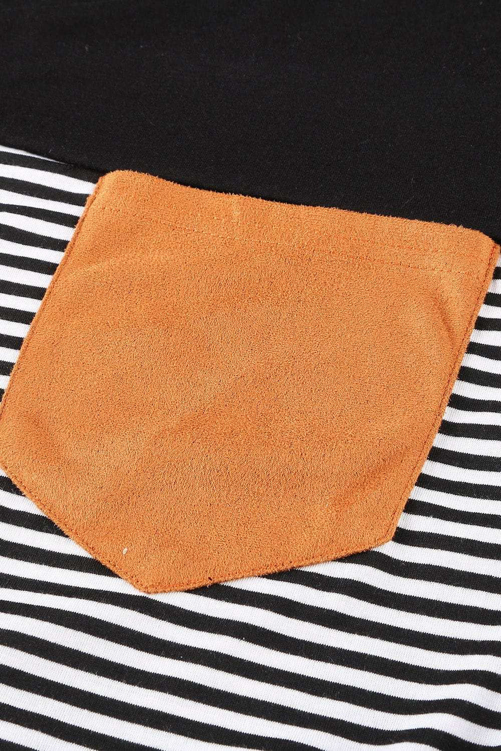 Striped Round Neck Long Sleeve T-Shirt - Trendsi - Flyclothing LLC