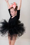 Black 3/4 Tutu Leotard - Mila & Rose ® - Flyclothing LLC