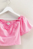 HYFVE Puff Sleeve Sweetheart Neck Top - Trendsi
