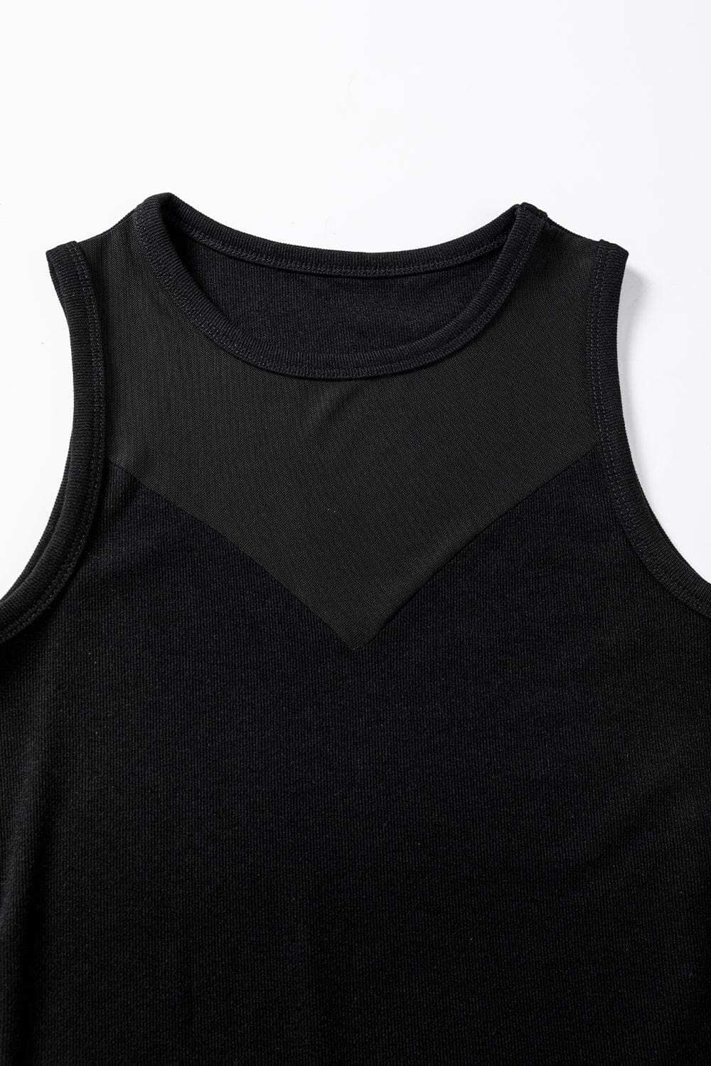 Round Neck Sleeveless Bodysuit - Trendsi - Flyclothing LLC
