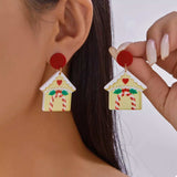 Christmas Acrylic Dangle Earrings - Trendsi - Flyclothing LLC