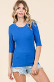 Mittoshop Round Neck Half Sleeve T-Shirt - Trendsi