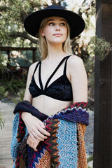 Dainty Crushed Velvet Bralette - Boho Clothing and Accessories - Flyclothing LLC