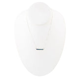 Dainty Azurite Bar Necklace