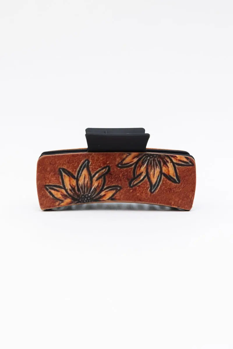 Dainty Sunflower Hair Claw – Floral Clam Clip for Stylish Hairdos 🌼 - Boho Clothing and Accessories - Flyclothing LLC