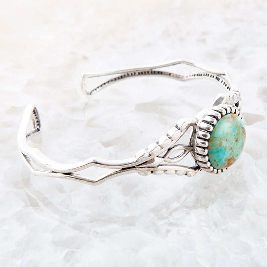 Dainty Turquoise Cuff Bracelet - Barse Jewelry - Flyclothing LLC