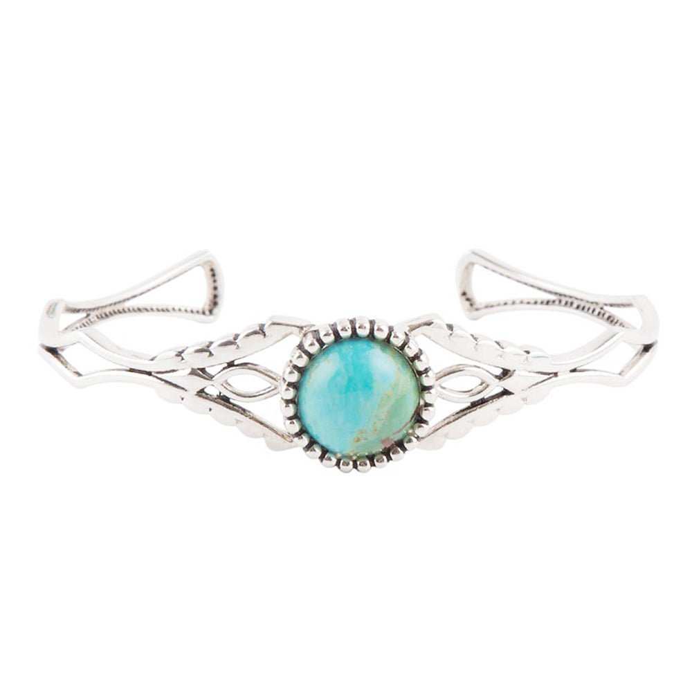 Dainty Turquoise Cuff Bracelet - Barse Jewelry - Flyclothing LLC