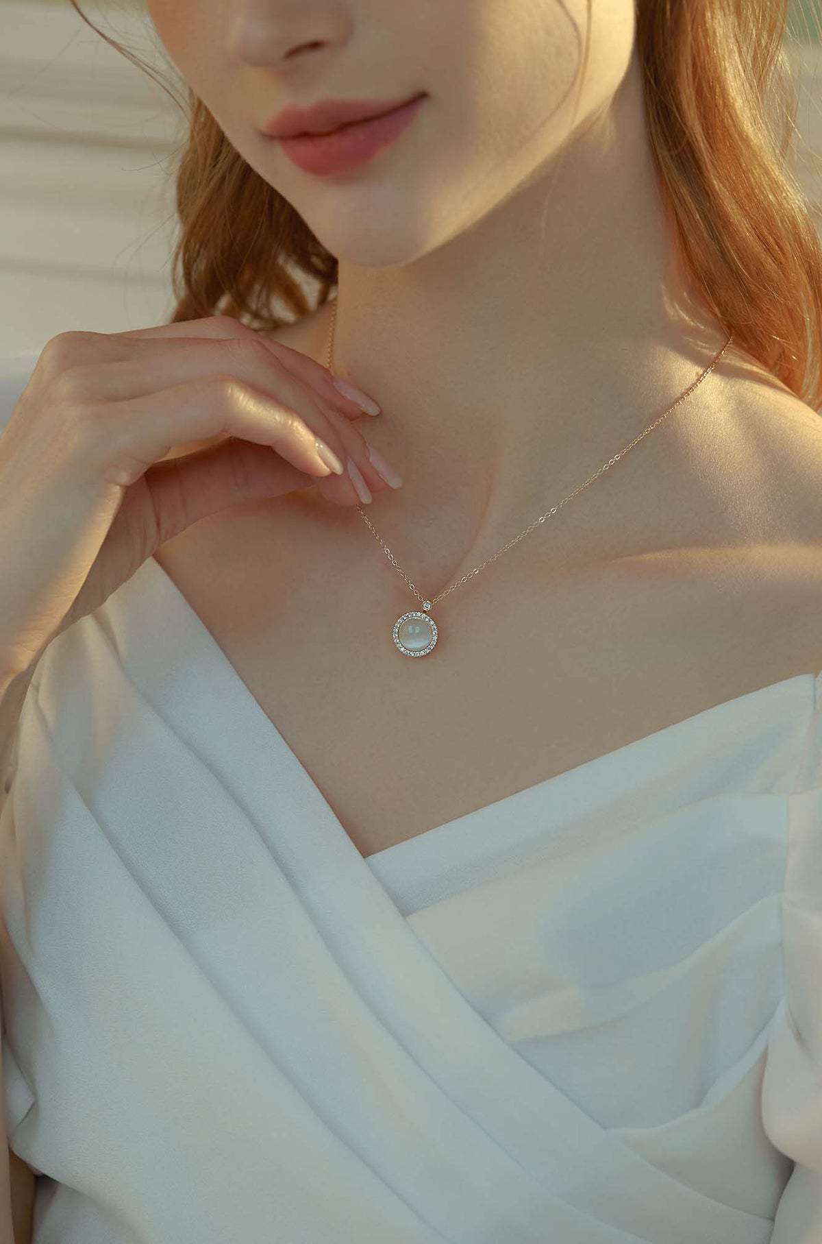 Spinning Gold Opal Necklace