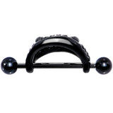 14G 5/8 Black Fearsome Fangs Nipple Shield Set - BodyCandy - Flyclothing LLC