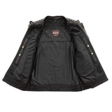 Daredevil Men's Motorcycle Twill/Leather Jacket - First Manufacturing Company - Flyclothing LLC