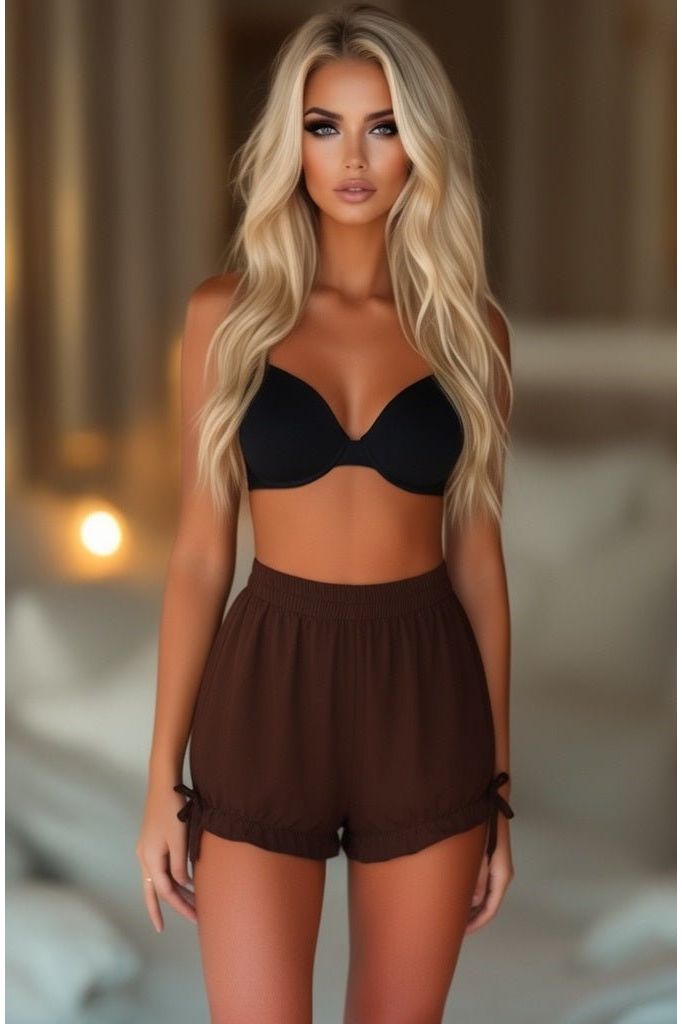 Daisy Corsets Dark Brown Crepe Bloomers - Daisy Corsets