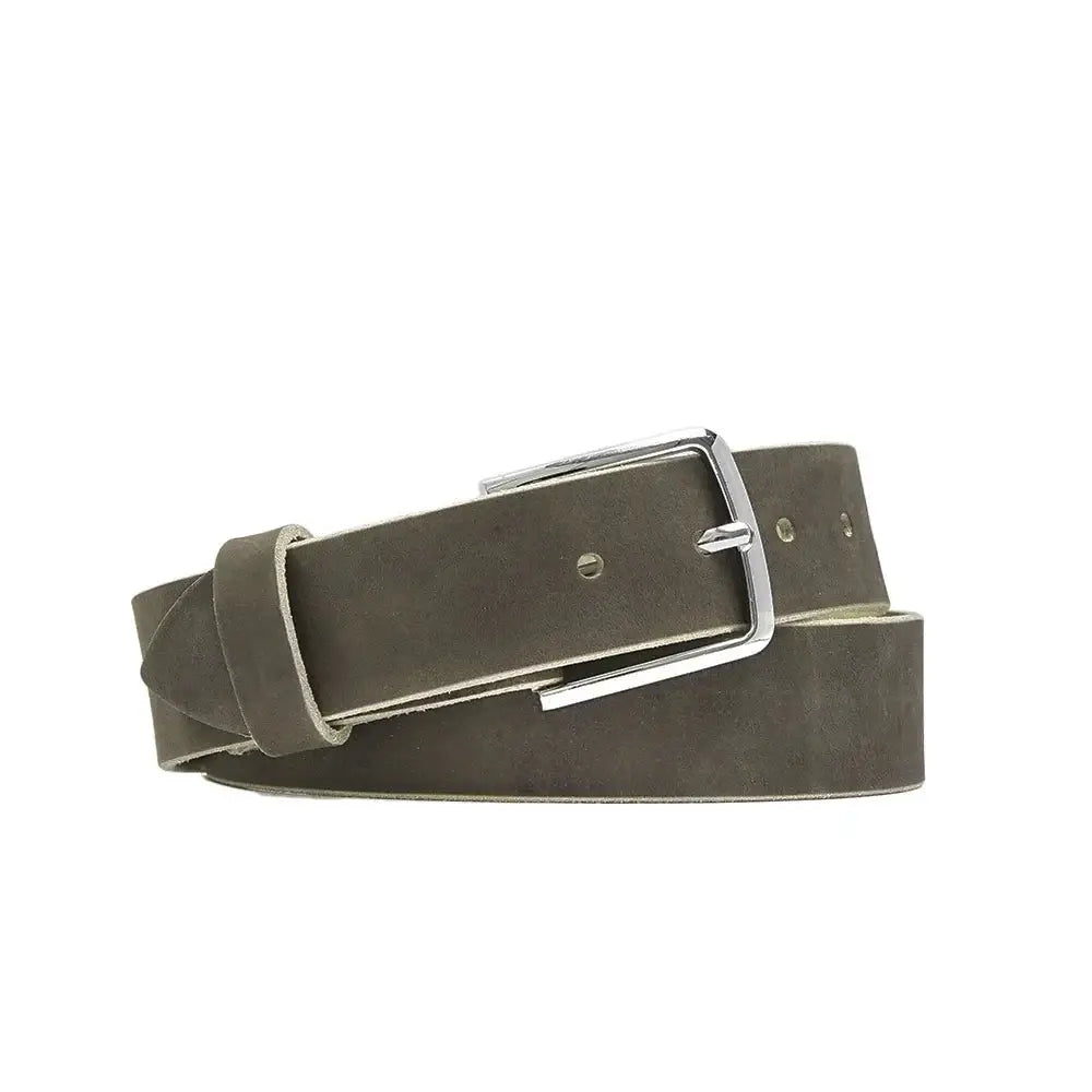 Dark Brown Nubuck Belt - First Manufacturing Company - Flyclothing LLC
