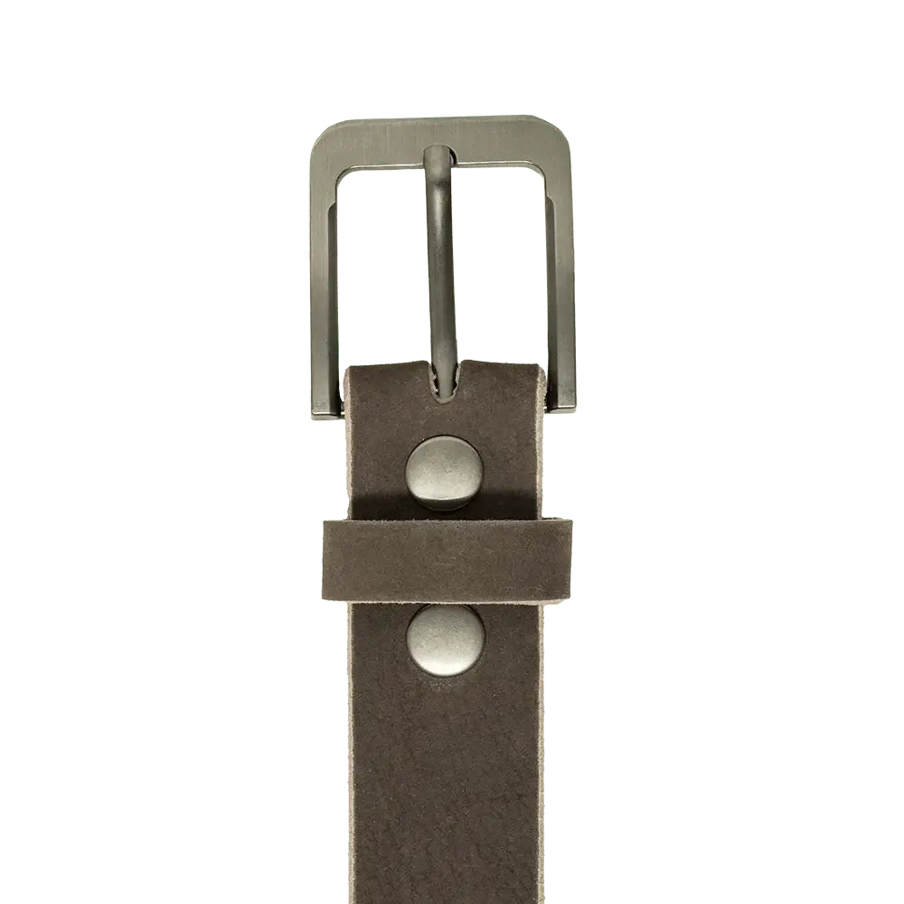 Dark Brown Nubuck Belt - First Manufacturing Company - Flyclothing LLC