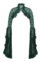 Daisy Corsets Dark Green Lace Shrug Bolero Jacket - Daisy Corsets - Flyclothing LLC